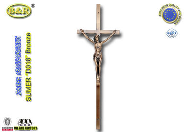 Riferimento nessun accessori materiali di funerale dell'incrocio e della croce di Zamak di colore del bronzo D018