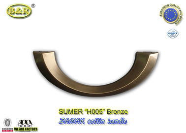 La bara antica del metallo del bronzo H005 tratta colore bronzeo di forma in lega di zinco della mezza luna dell'Italia il vecchio