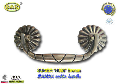 Dimensione handleFuneral 19.5*8.5cm di colore del bronzo dell'hardware degli accessori della bara del metallo H029