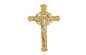 Cristos di crucifijos y di plasticos funerei dell'incrocio e della croce DP007 30cm*17cm di colore dorato di plastica