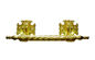 Maniglie del metallo del cofanetto dello zinco, accessori funereo del metallo barra della bara dello zamak di colore dell'oro di 9.5cm x di 30