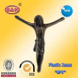 Incrocio di plastica di Gesù e decorazione funerea di dimensione 13×15cm del modello «JP1» della croce