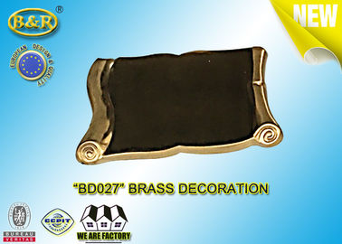Dimensione materiale 9×13 cm della lega di rame della decorazione della pietra tombale del rotolo di REF. BD027 Brass