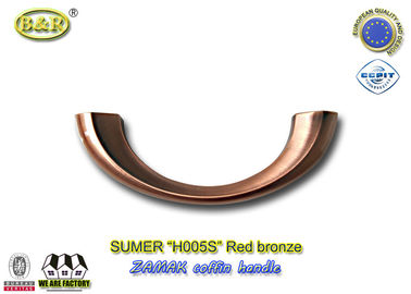 Nessuna H005S bara del metallo di dimensione 19×7cm Zamak di riferimento tratta la forma della luna del bronzo di rosso di colore