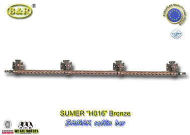 Hardware lungo 1.55meter della bara della barra del metallo della maniglia della bara dello zamak H016 con la base 4