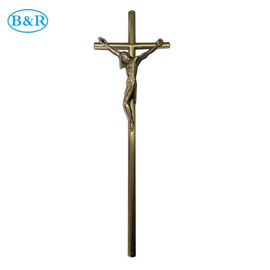 Gradui l'incrocio di 52×16 il cm Zamak ed il riferimento secondo la misura della croce nessun ornamenti della bara D078
