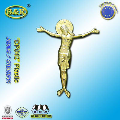 qualità  Casket Plastic Decoration Coffin Lid Jesus Ref No DP042 size 22x26.5cm plastico cristo jesus fabbrica