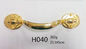 Dimensione di rame antica d'ottone antica 23.5*5 cm di rivestimento H040 dell'oro del metallo delle maniglie adulte della bara
