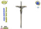 Riferimento di dimensione 45*18cm nessuna decorazione cattolica della bara dell'incrocio e della croce di colore del bronzo dell'oggetto d'antiquariato D012