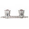 Bare di Zamak e maniglie 30 * 7,5 cm del cofanetto del metallo degli accessori dei cofanetti